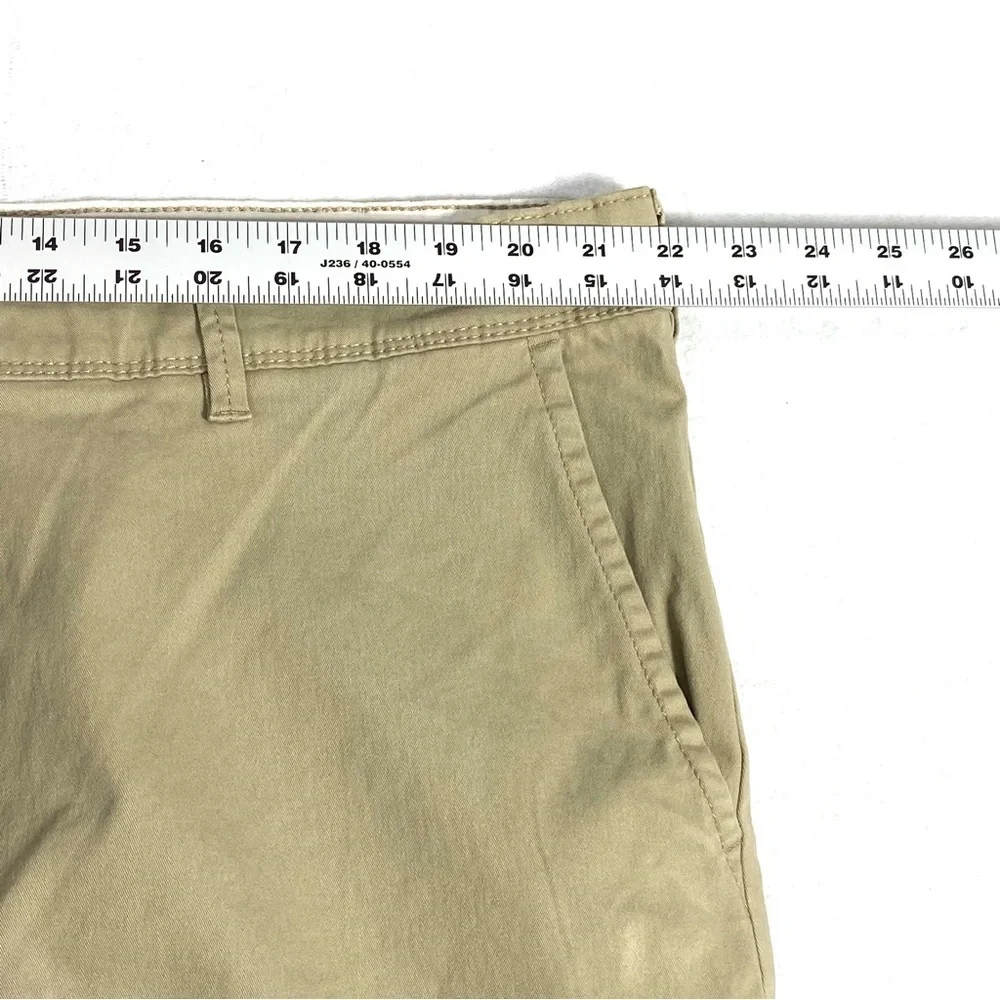Falls Creek Chino Pants Men's 44X32 Beige Straight Leg Flat Front Stretch NWT